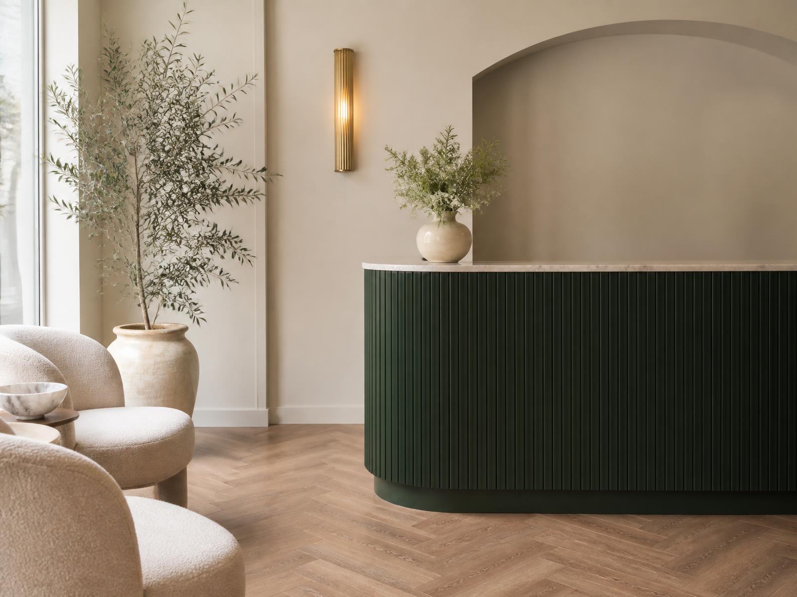 Reception and waiting area of Skin Solution Clinic in Bareilly